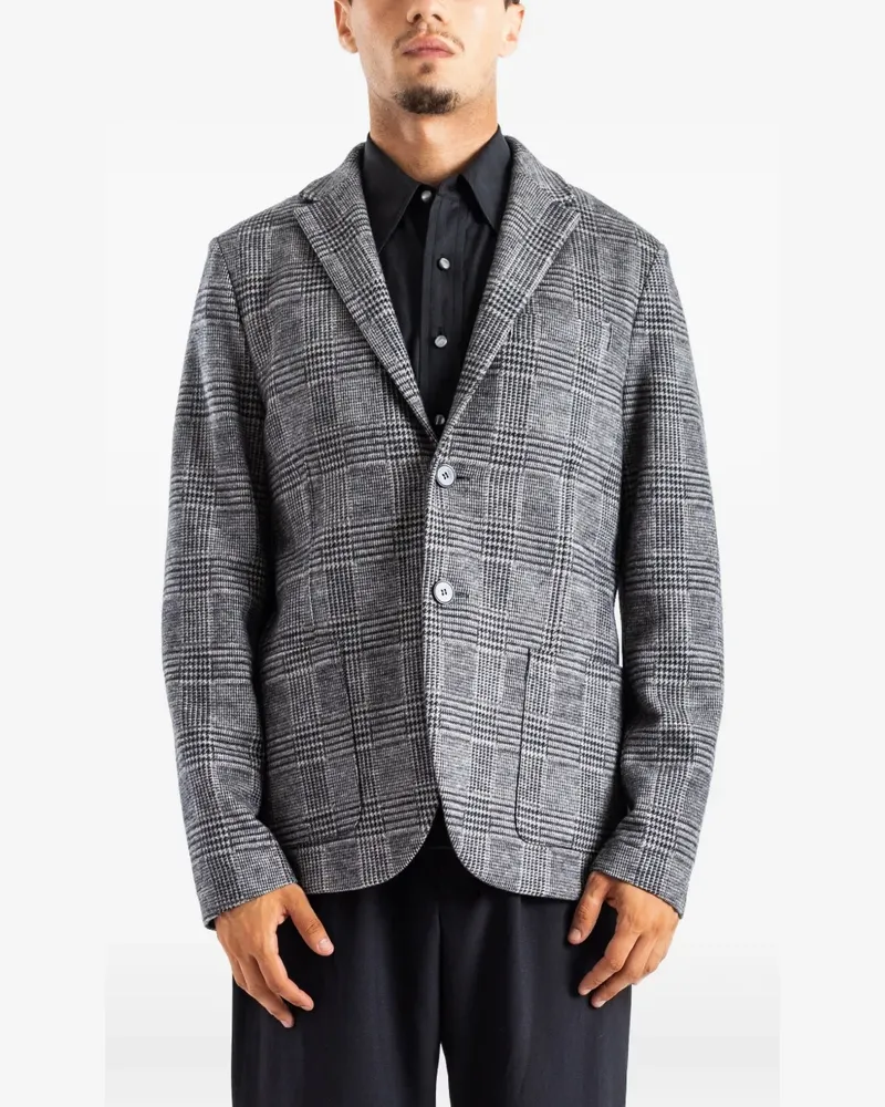 Harris Wharf London Prince of Wales check single-breasted blazer - Grau Grau