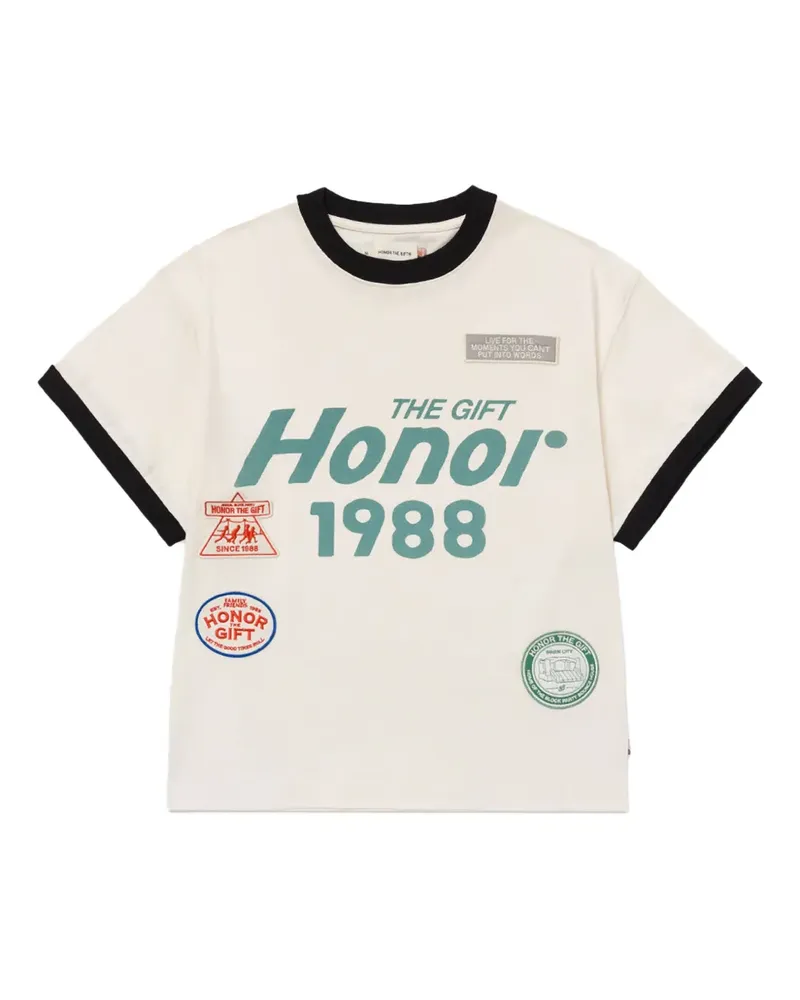 Honor The Gift Kurzärmeliges T-Shirt mit Logo - Weiß Weiß