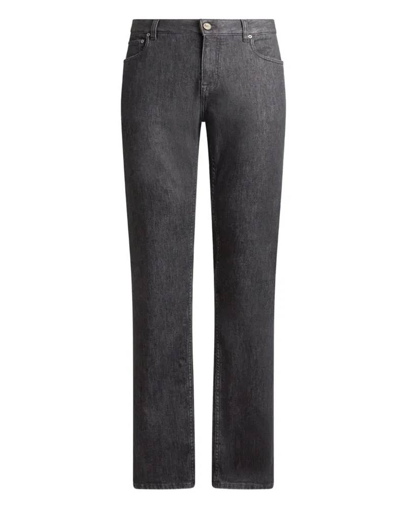 Etro Jeans mit Pegaso-Applikation - Grau Grau
