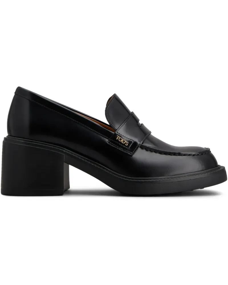 TOD'S Loafer aus Leder 60mm - Schwarz Schwarz