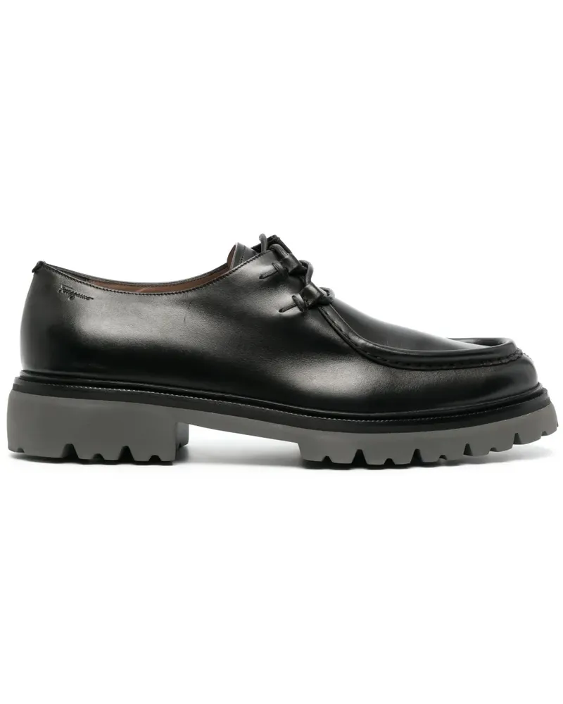 Ferragamo Klassische Derby-Schuhe - Schwarz Schwarz