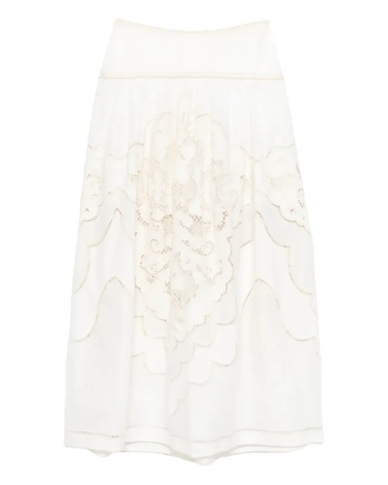 Zimmermann Bestickter Daylight Maxirock - Weiß Weiß