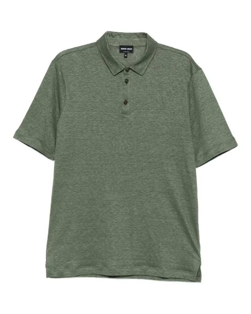 Giorgio Armani Poloshirt mit Knopfleiste - Grün Grün