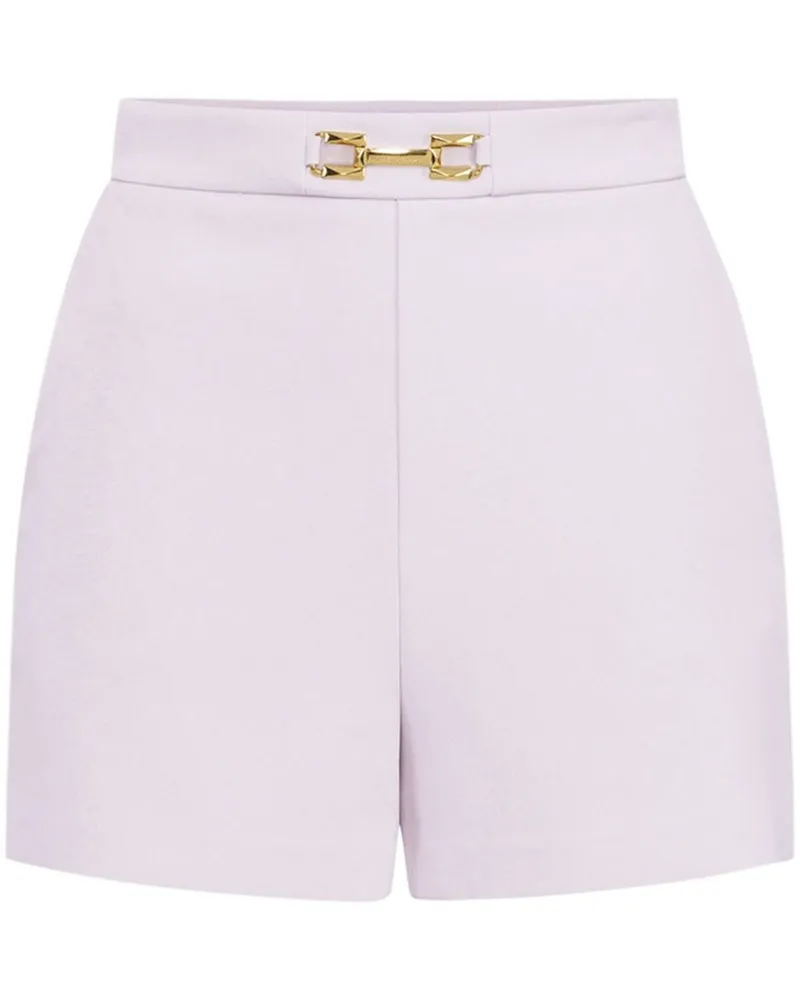 Elisabetta Franchi Shorts mit Logo-Gravur - Rosa Rosa