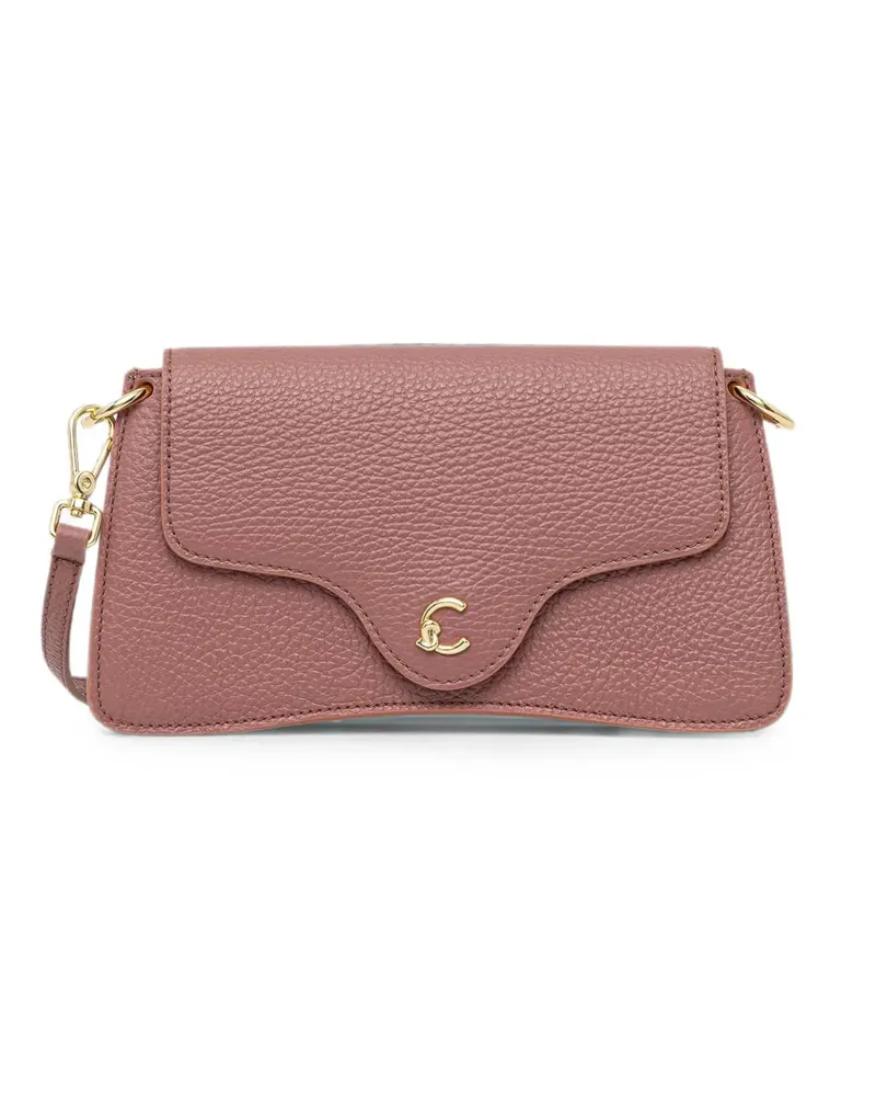 Coccinelle Grainy Schultertasche - Rosa Rosa