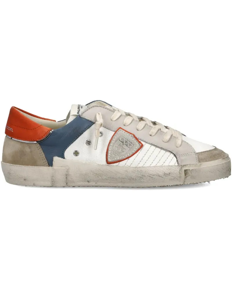 Philippe Model Prsx Sneakers in Colour-Block-Optik - Weiß Weiß