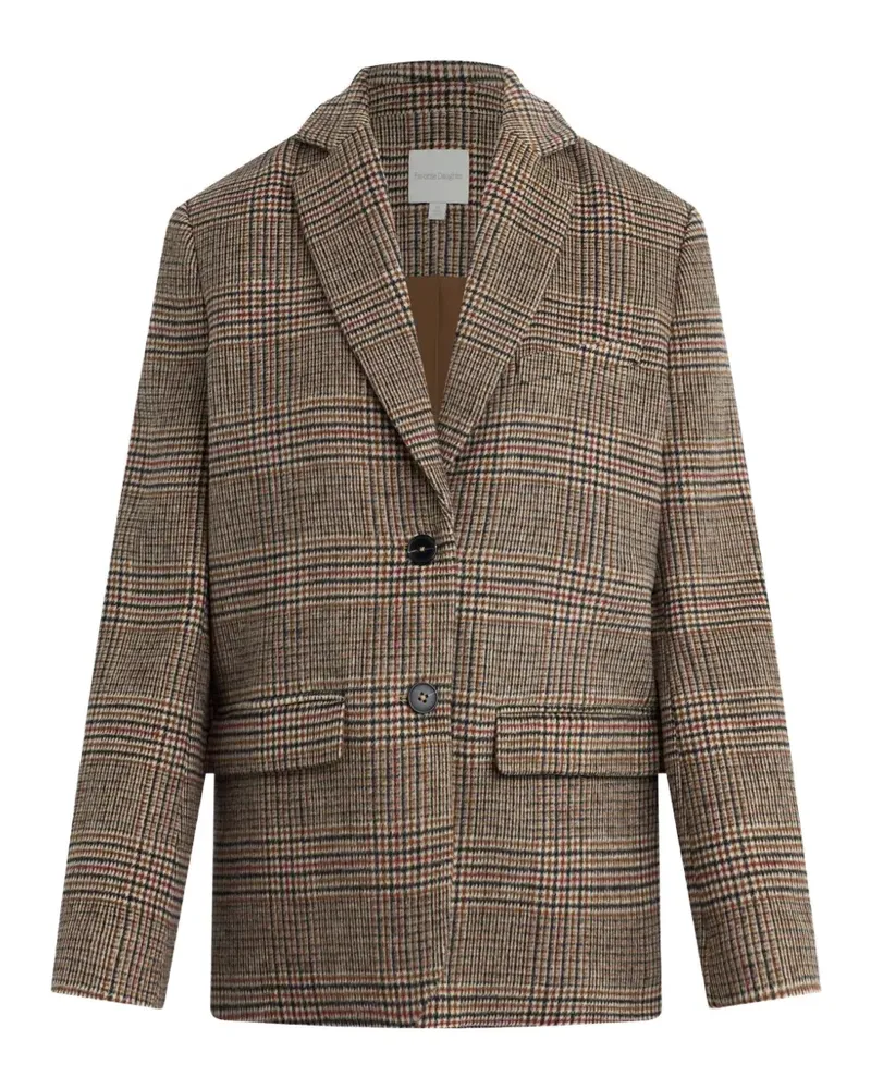 Favorite Daughter Dean Glen Blazer mit Karomuster - Braun Braun
