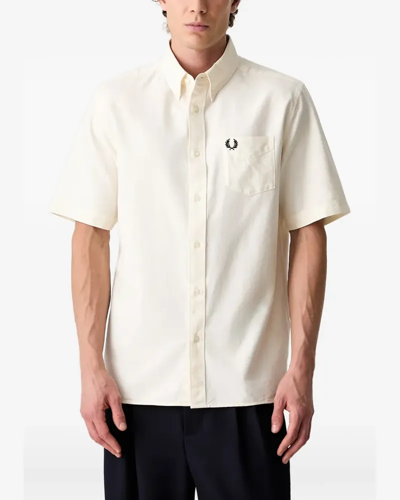 Fred Perry Oxford short-sleeve shirt - Nude Nude