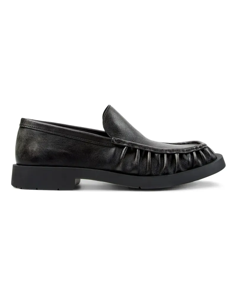 Camper Mil 1978 Loafer aus Leder mit Raffungen - Schwarz Schwarz