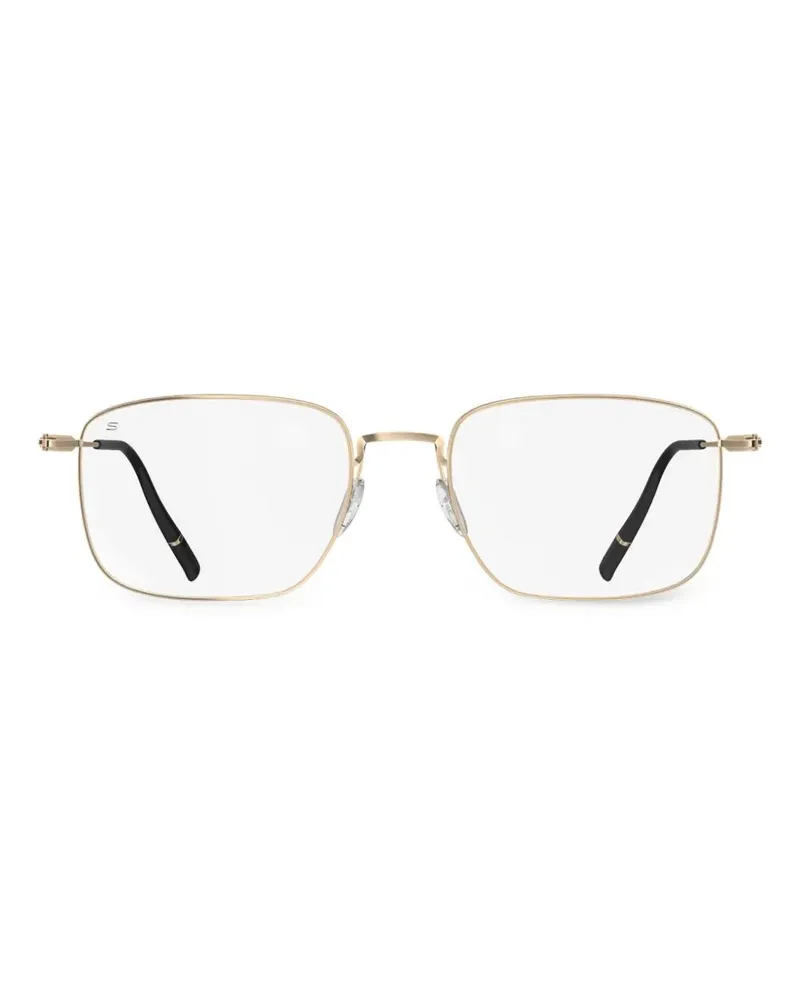 Silhouette Pure Visionary rectangle-frame glasses - Gold Gold