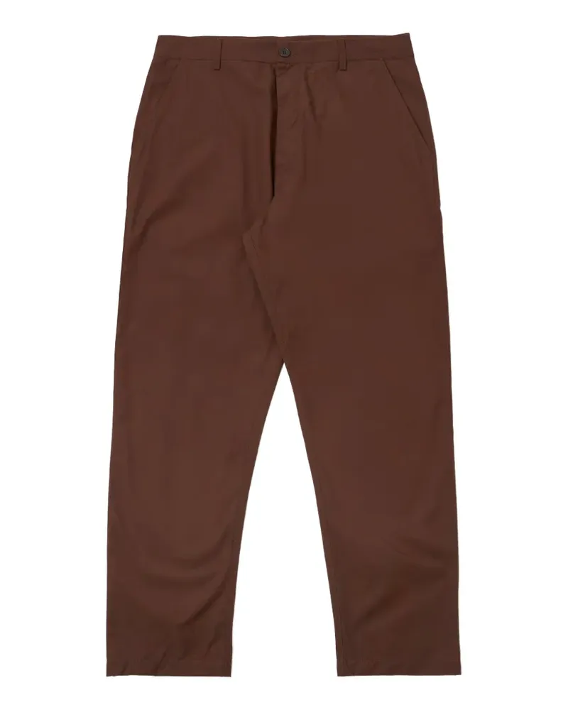 Universal Works poplin trousers - Braun Braun