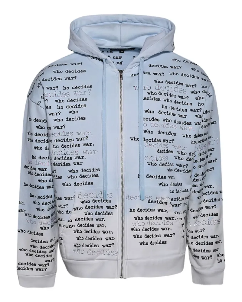 WHO DECIDES WAR Scripture Kapuzenjacke - Blau Blau