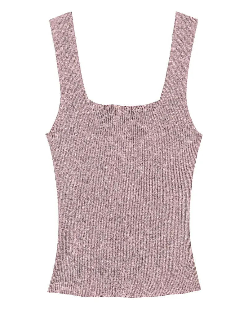 Twin-Set Geripptes Tanktop - Violett Violett