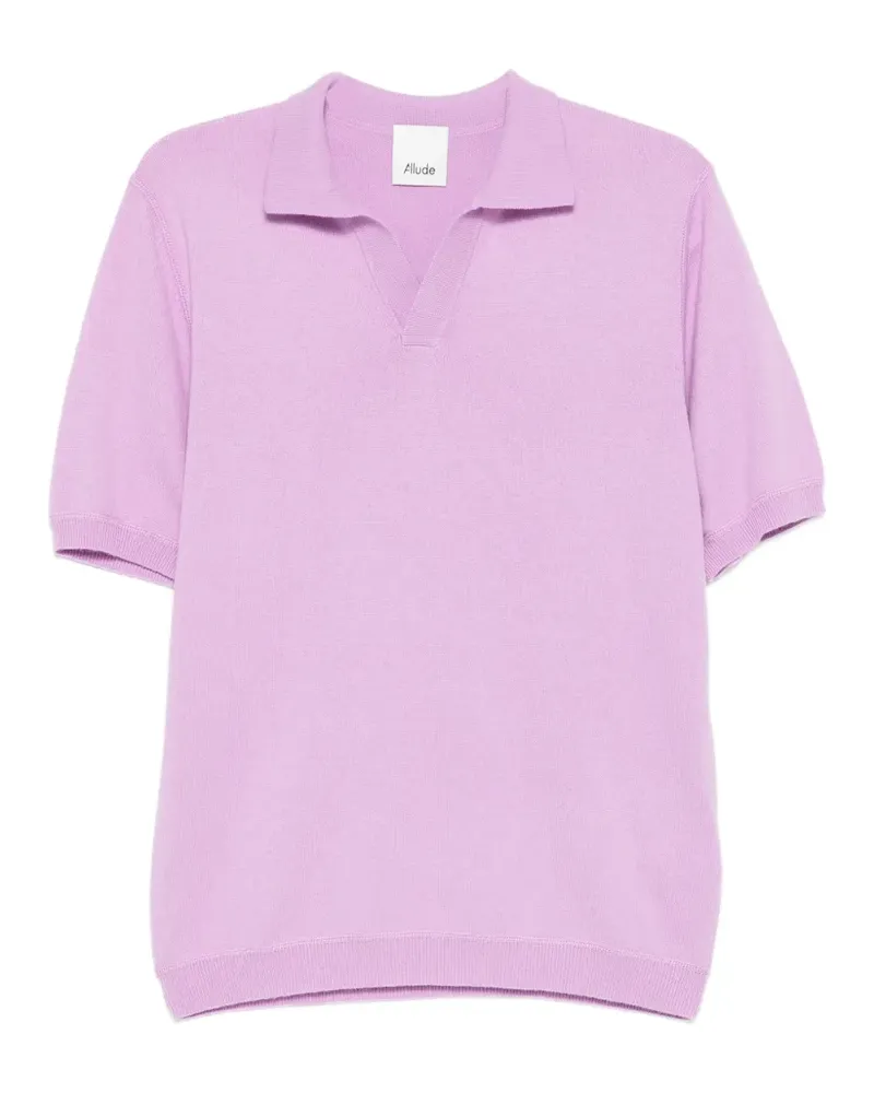 ALLUDE Klassisches T-Shirt - Violett Violett