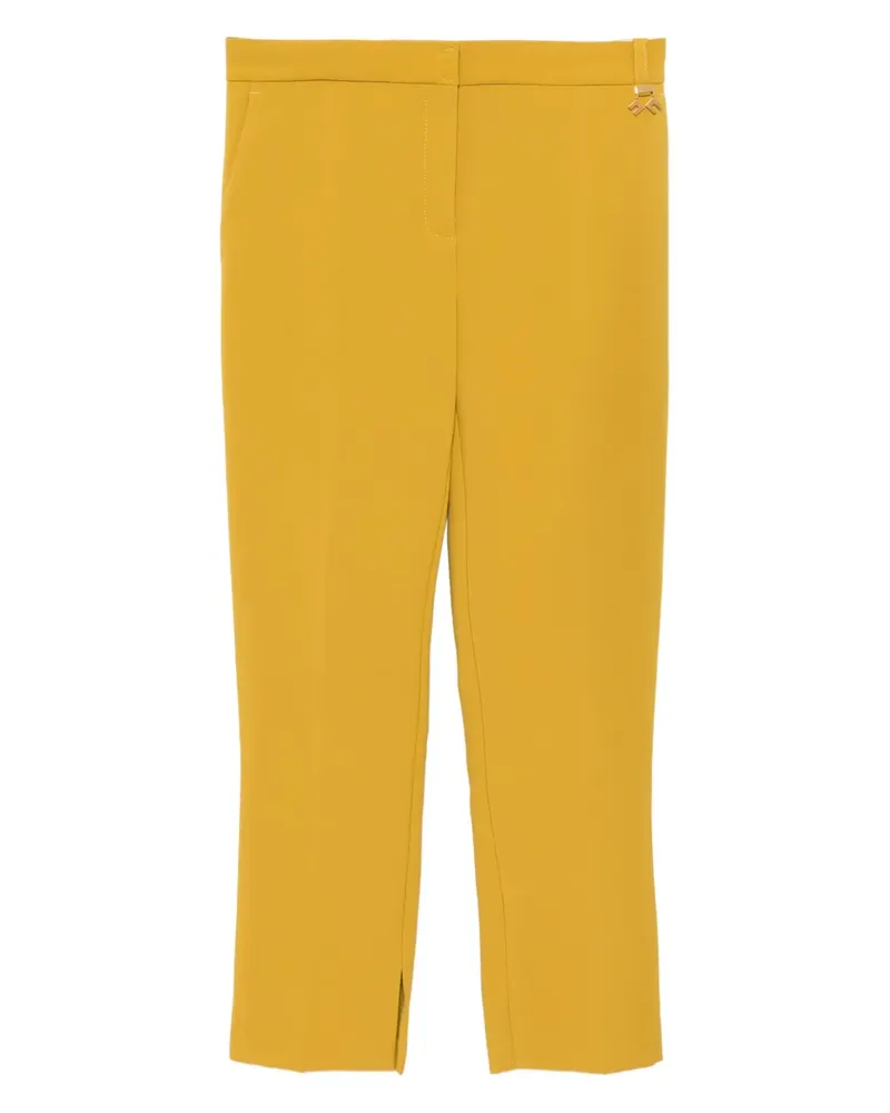 Elisabetta Franchi Hose aus Krepp - Gelb Gelb