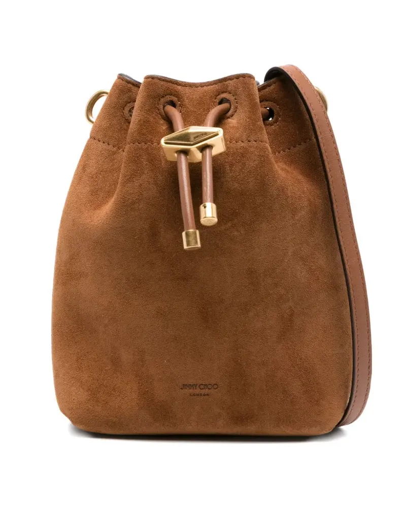 Jimmy Choo Cinch Mini-Tasche aus Wildleder - Braun Braun