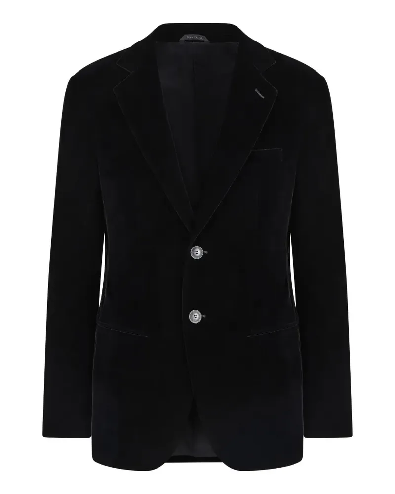 Giorgio Armani Sakko mit zwei Knöpfen - Schwarz Schwarz