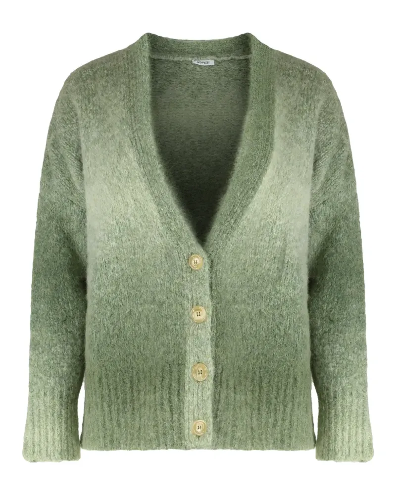 ASPESI Geknöpfter Cardigan - Grün Grün