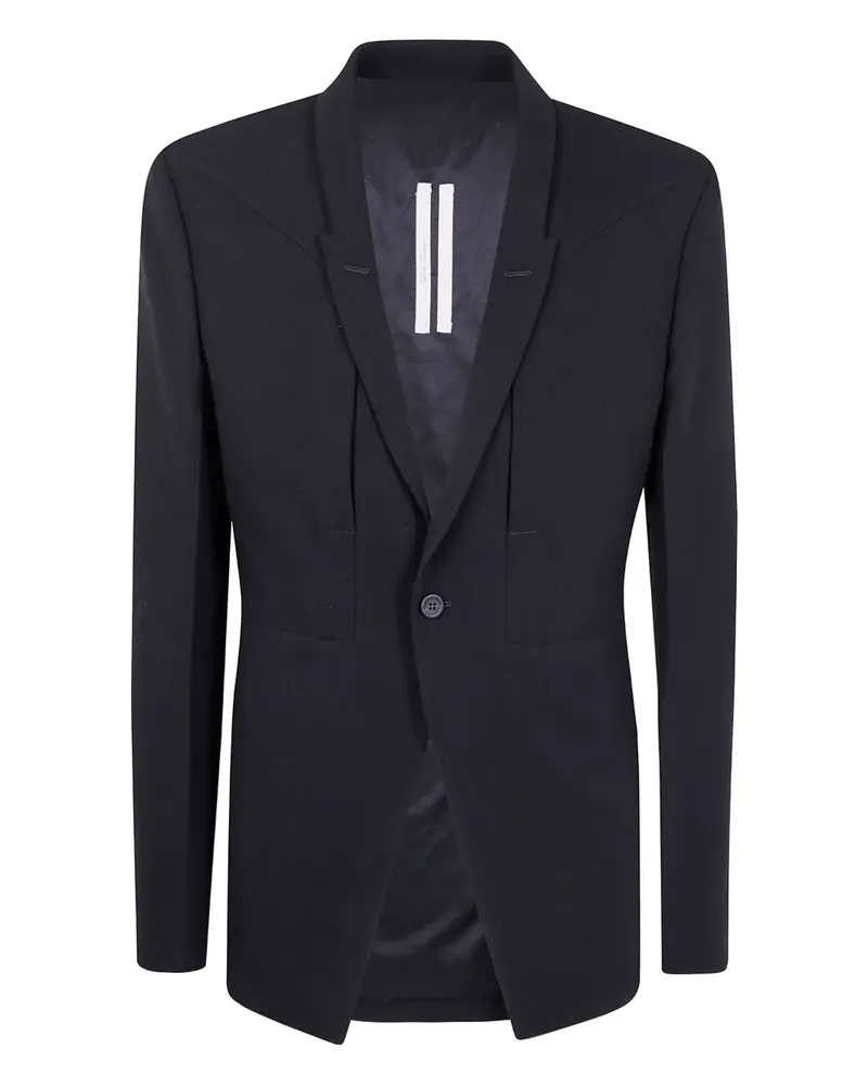 Rick Owens single-button wool jacket - Schwarz Schwarz
