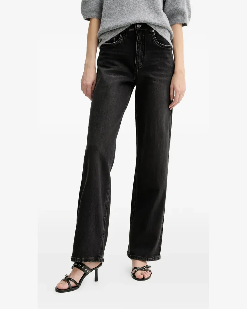 Gestuz Jeans mit geradem Bein - Schwarz Schwarz