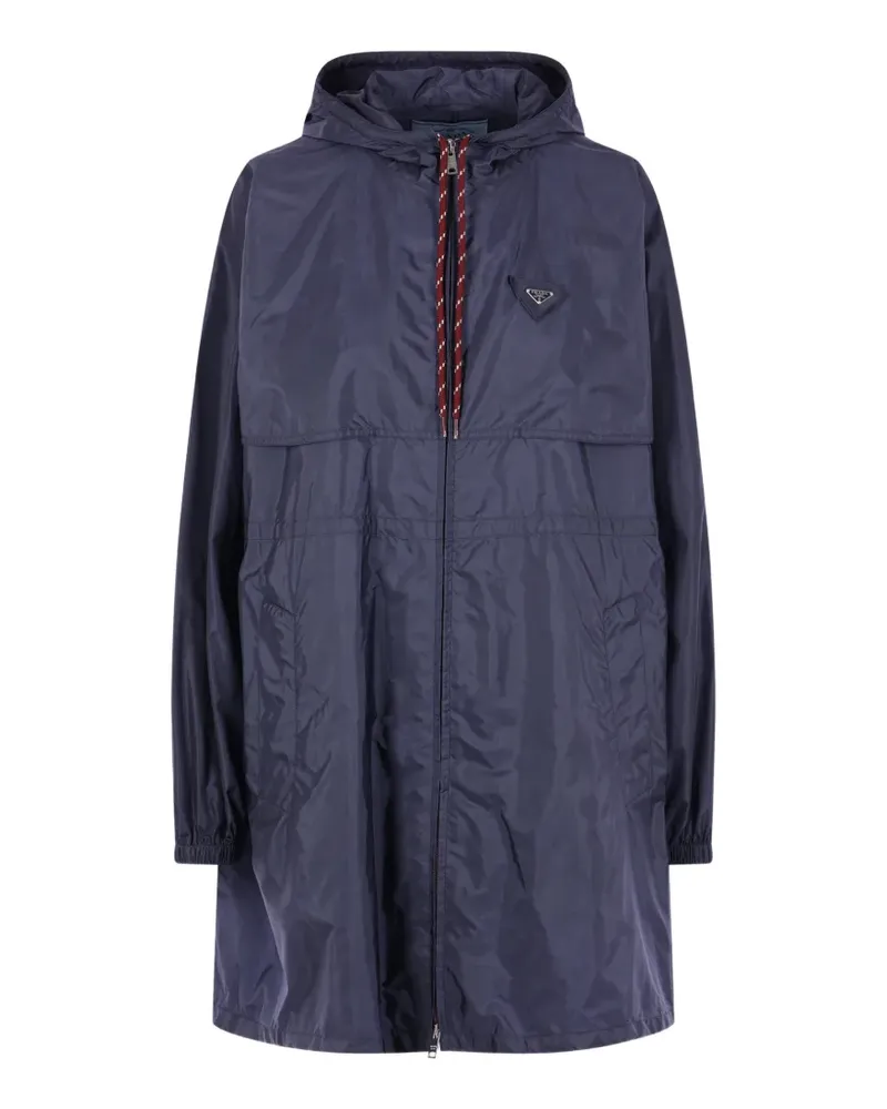 Prada Re-Nylon parka coat - Blau Blau