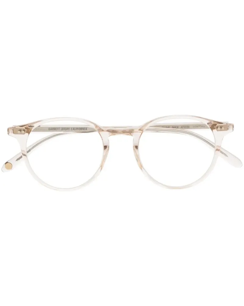 Garrett Leight Transparente Clune Brille - Rosa Rosa