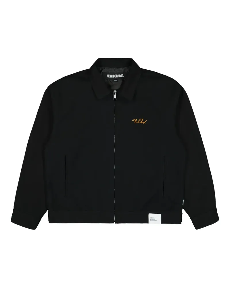 Neighborhood Jacke mit Logo-Stickerei - Schwarz Schwarz