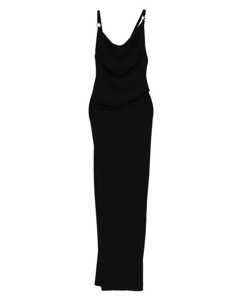 COPERNI Kleid mit drapiertem Ausschnitt - Schwarz Schwarz