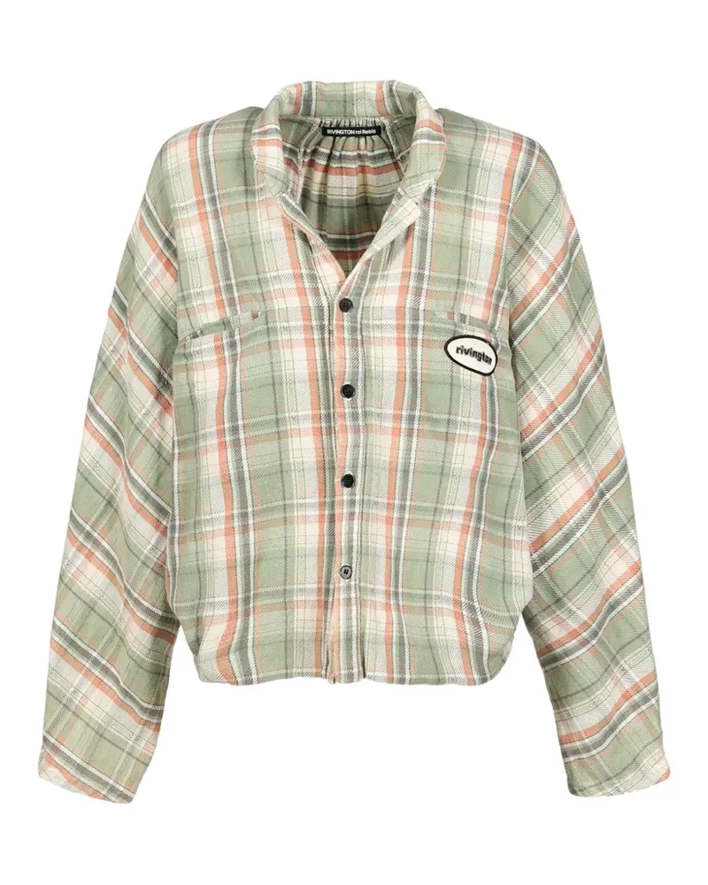 RRR123 Nazarene plaid-check shirt - Grün Grün