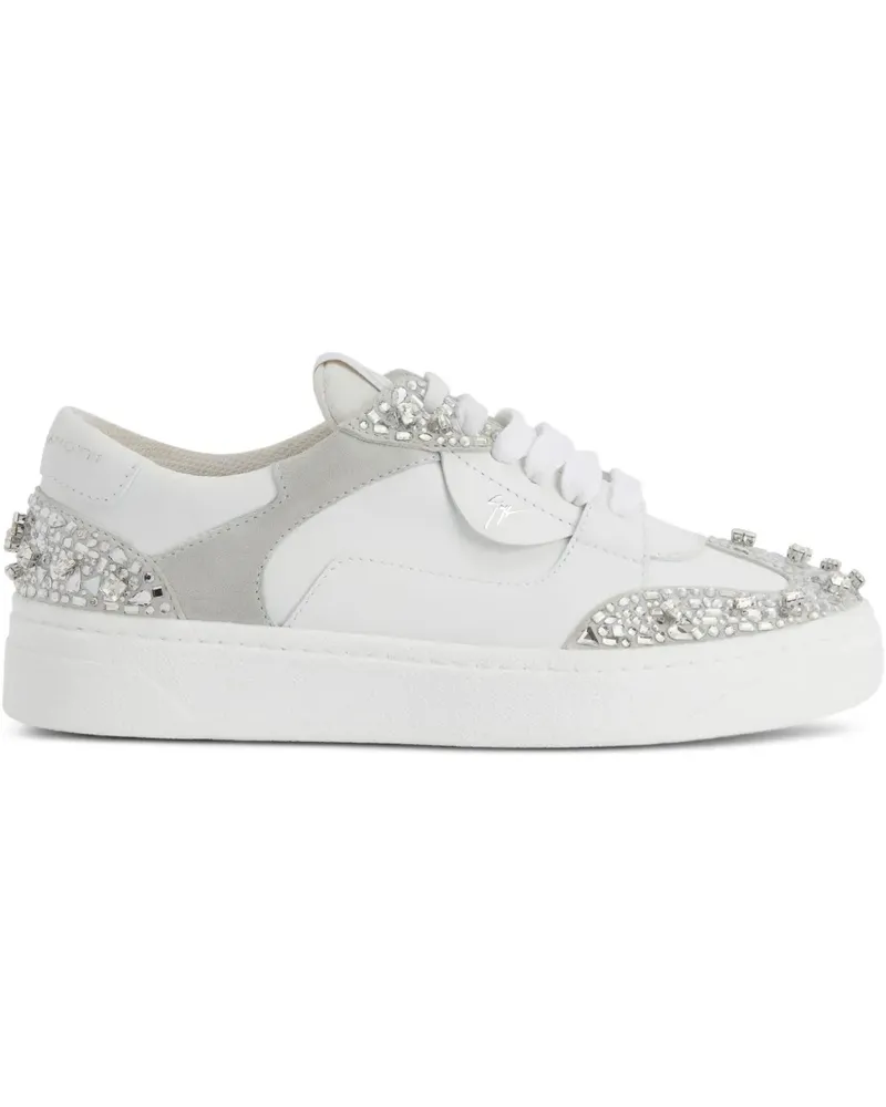 Giuseppe Zanotti GZ94 Sneakers mit Strass - Weiß Weiß