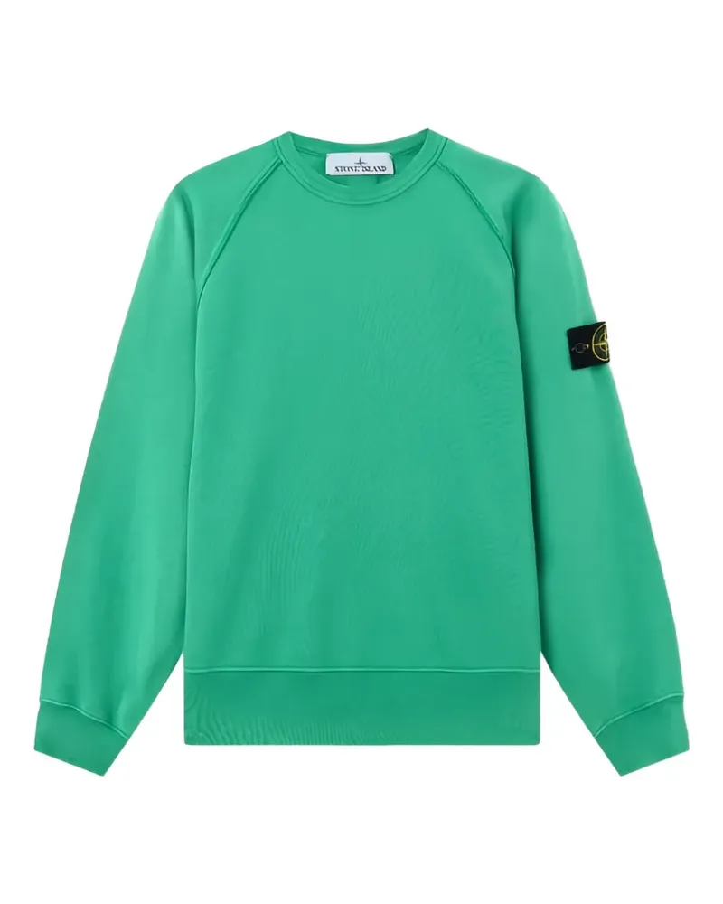Stone Island logo-patch sweatshirt - Grün Grün