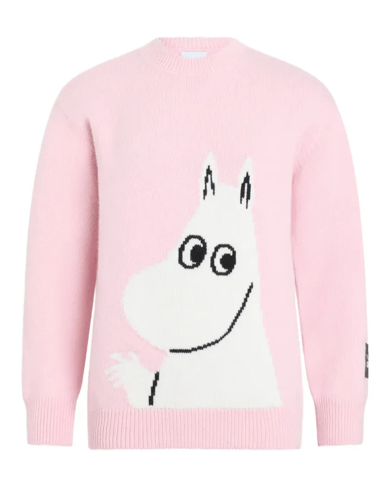 Patou x Moomin crew-neck sweater - Rosa Rosa
