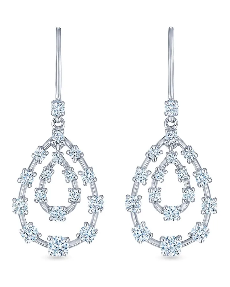 KWIAT 18kt Weißgoldohrringe mit Diamanten - Silber Silber