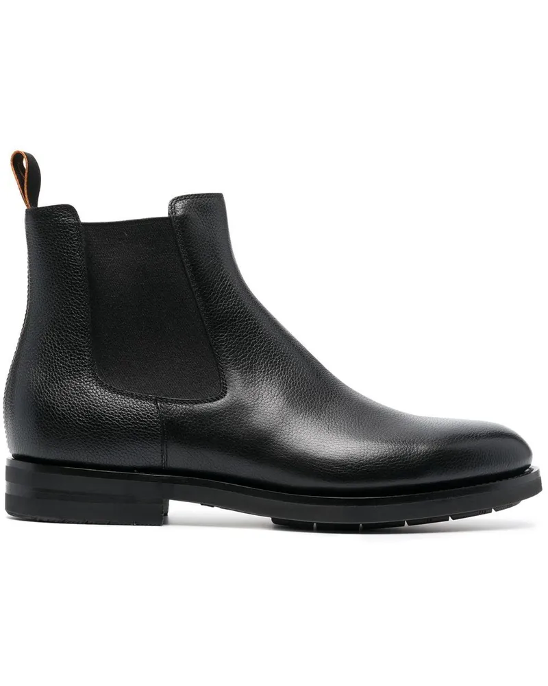 Santoni Klassische Chelsea-Boots - Schwarz Schwarz