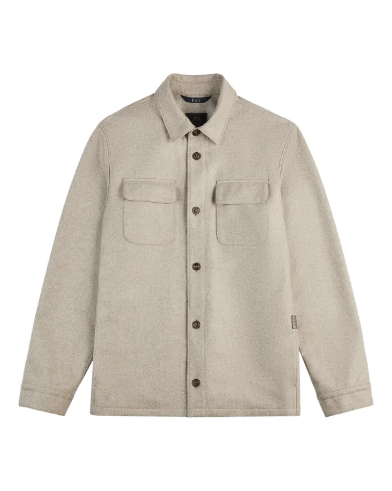 Fay pocket shirt jacket - Nude Nude