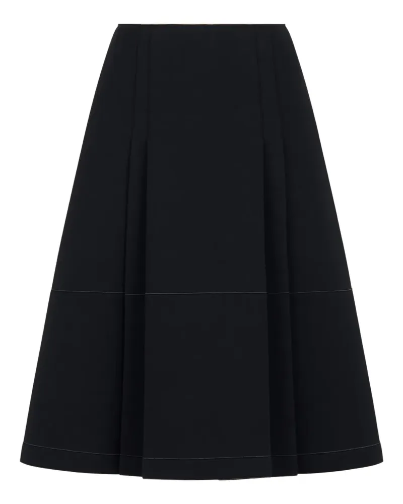 Marni Midirock mit Falten - Schwarz Schwarz