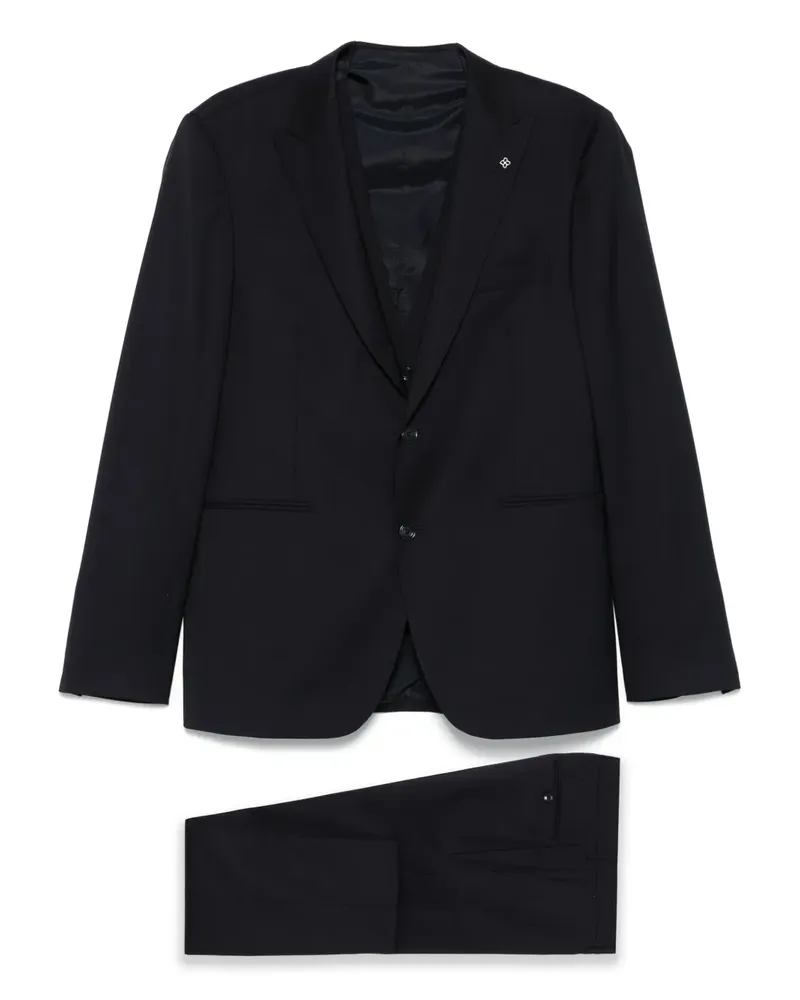 Tagliatore Smoking mit fallendem Revers - Blau Blau