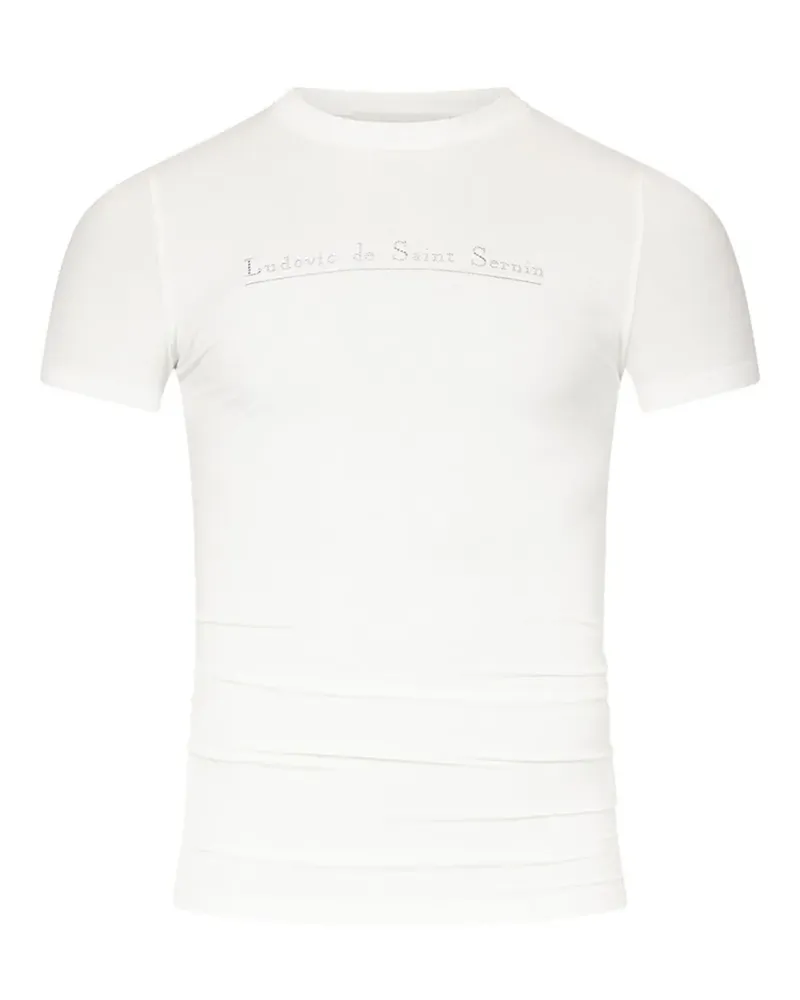 Ludovic de Saint Sernin T-Shirt mit Logo-Print - Weiß Weiß