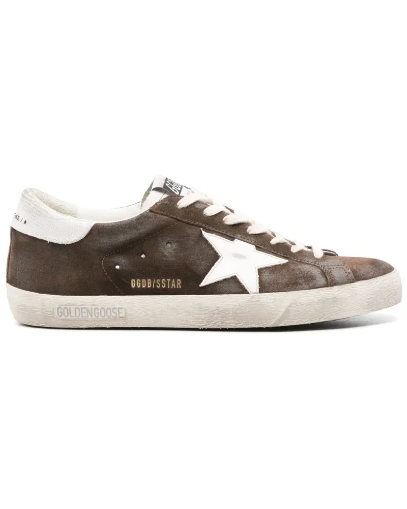 Golden Goose Super-Star Sneakers im Used-Look - Braun Braun