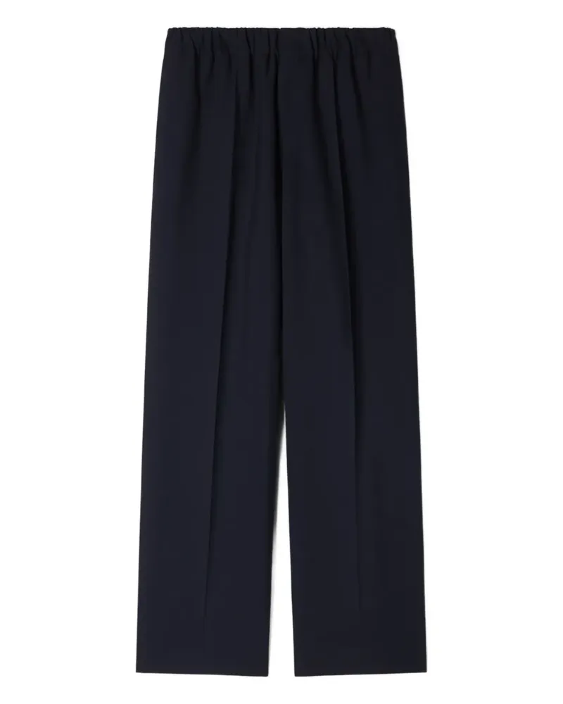 Sandro elasticated-waist wide-leg trousers - Blau Blau