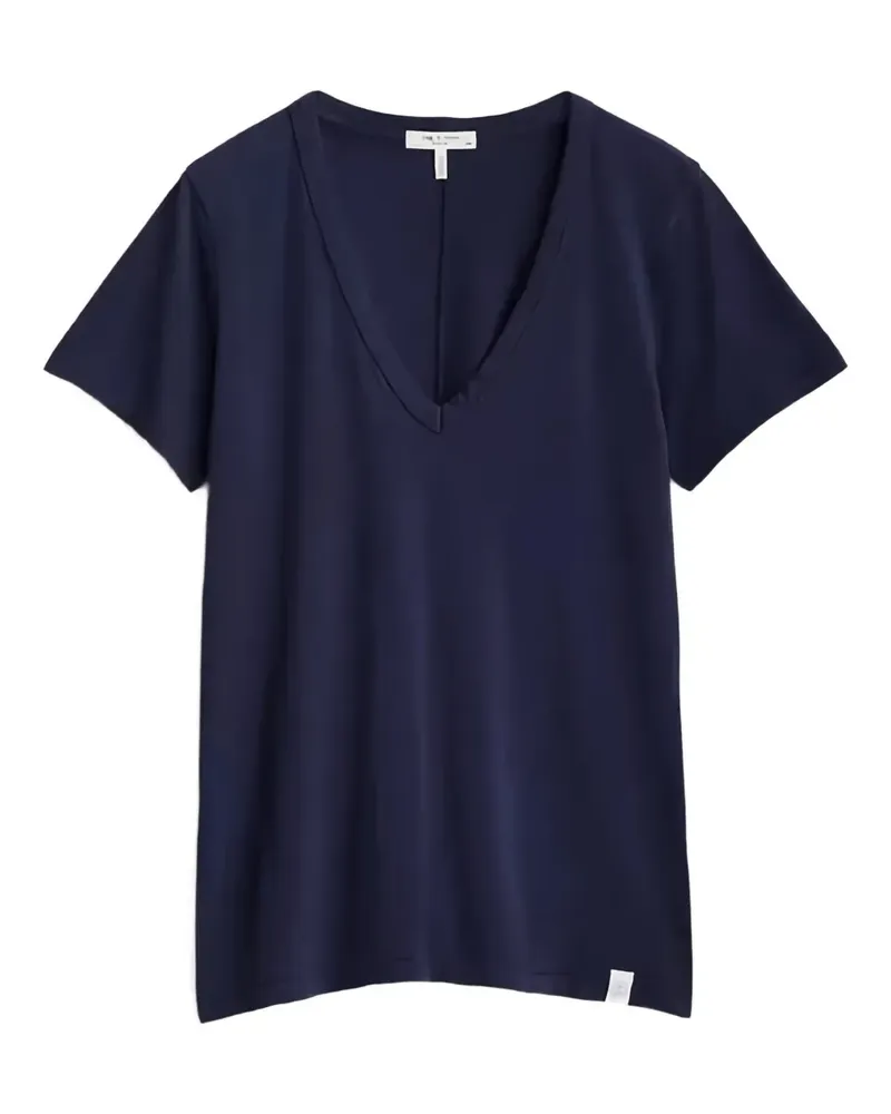 Rag & Bone V-neck short-sleeved T-shirt - Blau Blau