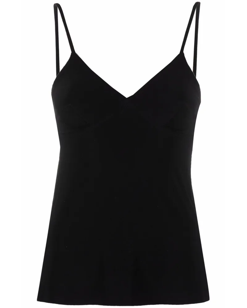 Norma Kamali Cropped-Top - Schwarz Schwarz