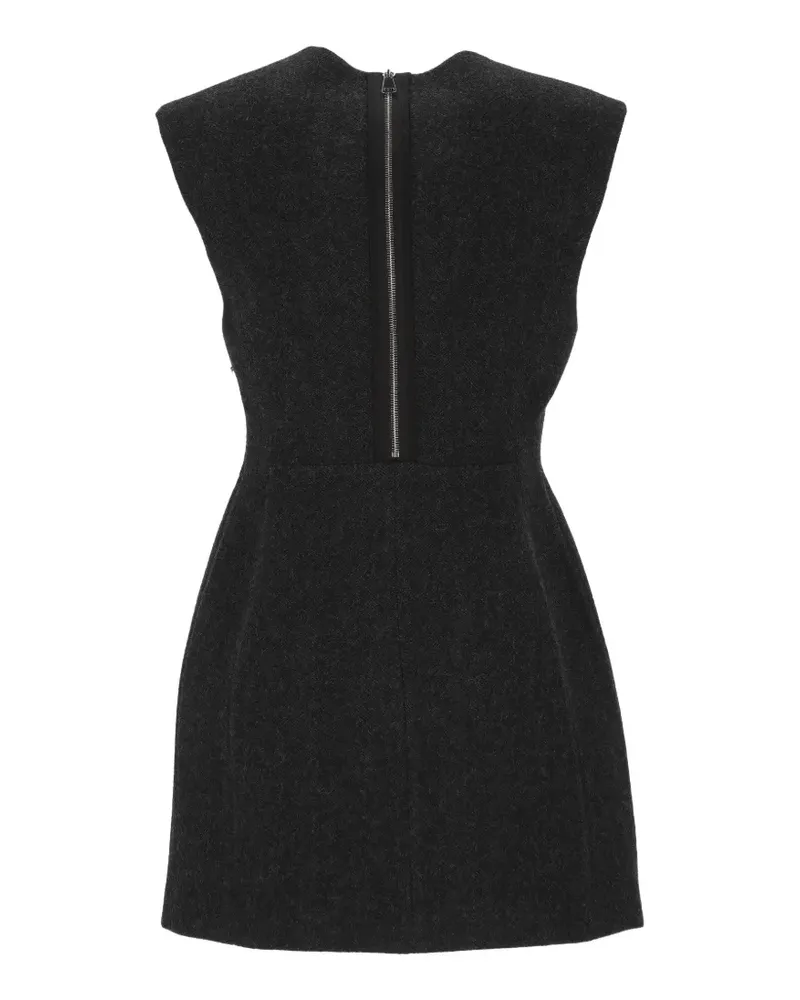 TELA sleeveless virgin wool mini dress - Grau Grau