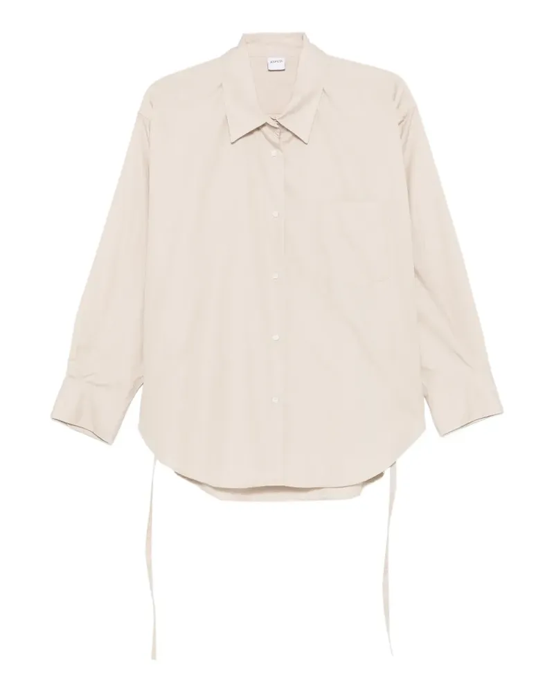 ASPESI chest-pocket long-sleeve shirt - Nude Nude