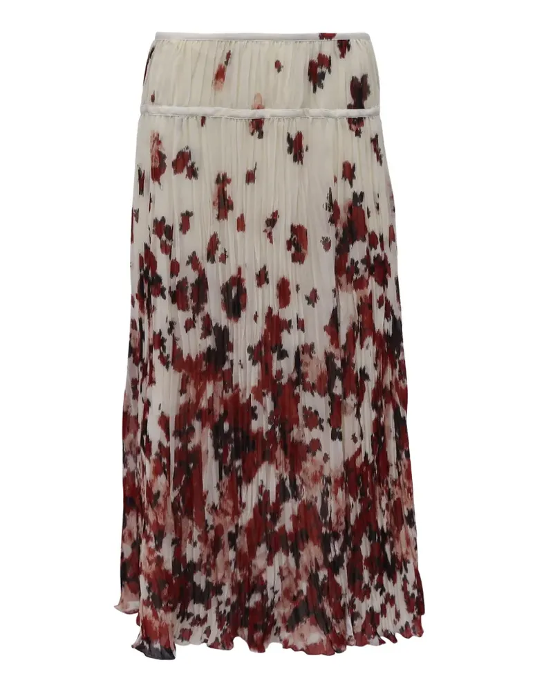 Altuzarra Midirock mit Blumen-Print - Nude Nude