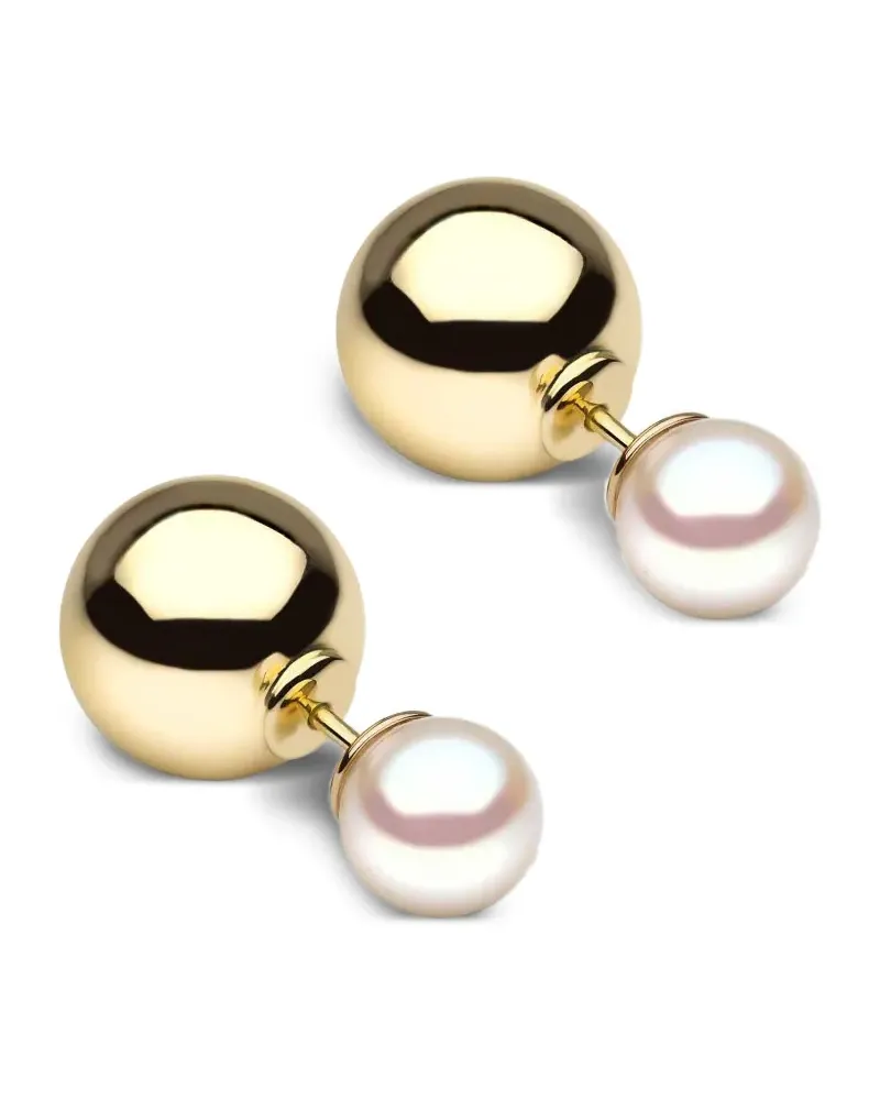 YOKO London 18kt Gelbgoldohrringe mit Akoya-Perle Gold