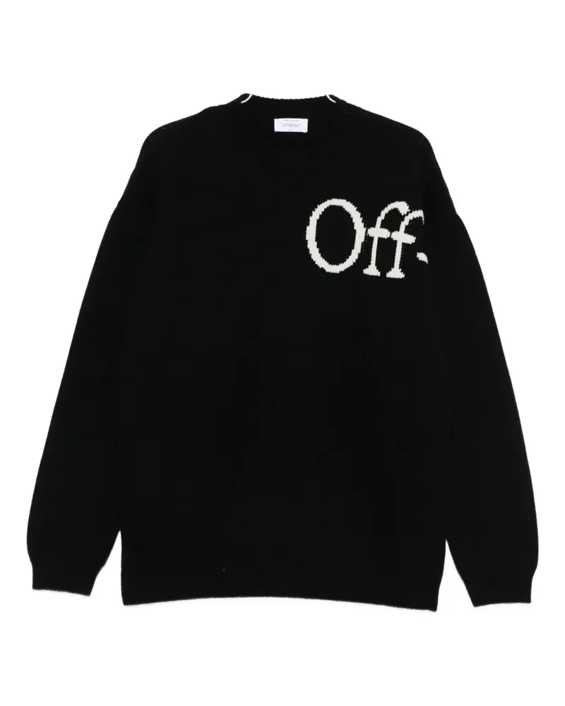 OFF-WHITE logo-detail sweater - Schwarz Schwarz
