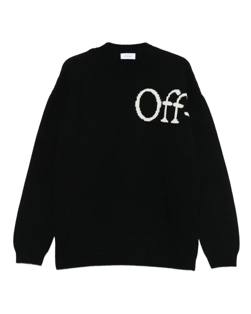 OFF-WHITE Pullover mit Logo-Detail - Schwarz Schwarz