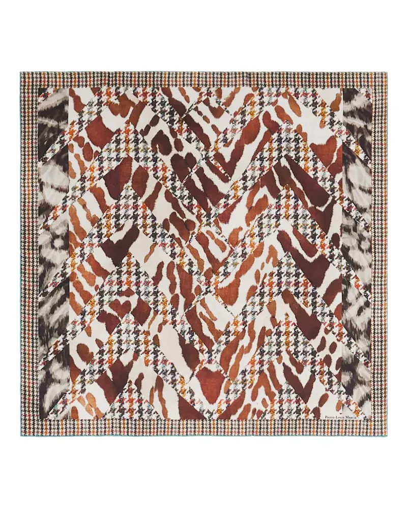 Pierre-Louis Mascia Gemustertes Tuch - Braun Braun