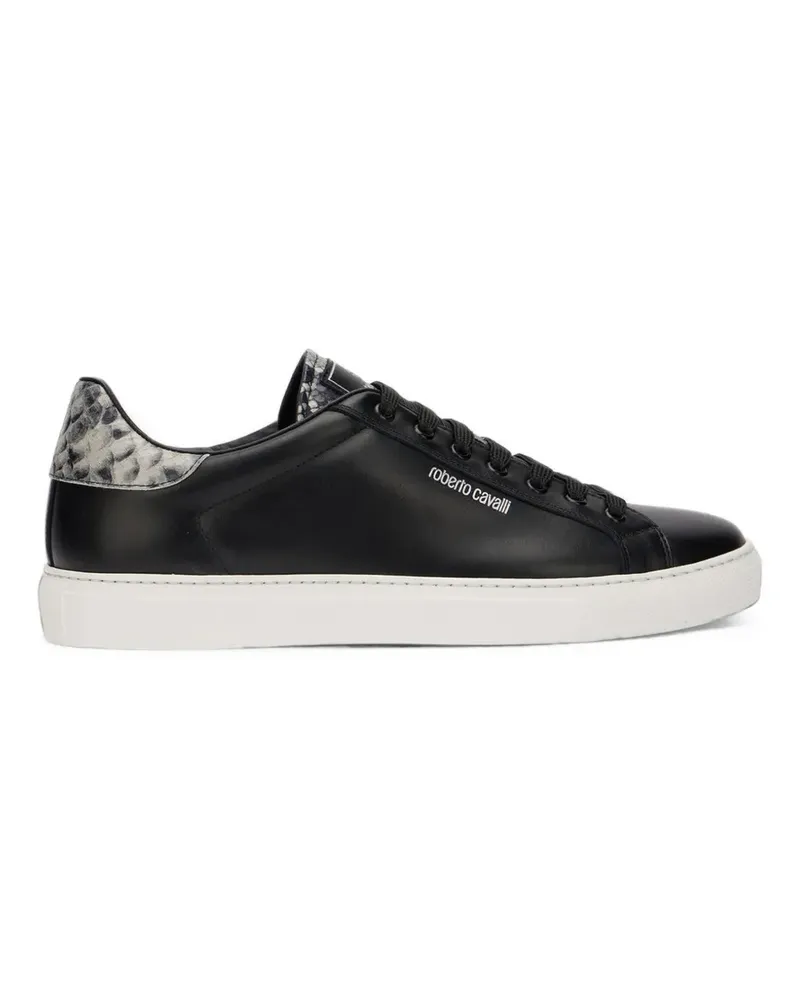 Roberto Cavalli Sneakers mit Schlangen-Optik - Schwarz Schwarz